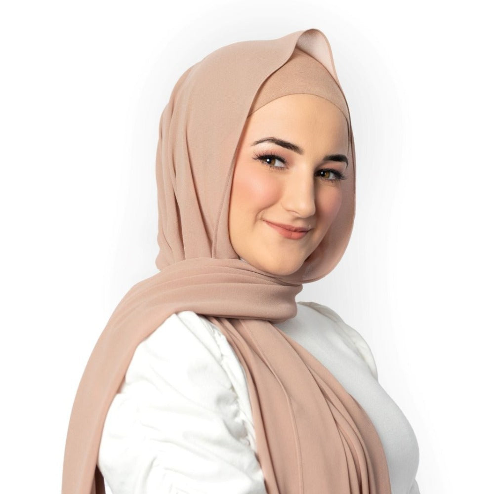 Latte Hijab - Chiffon