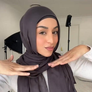 Charcoal Hijab - Modal