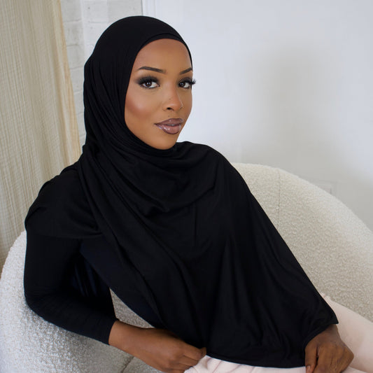 Black Hijab - Jersey