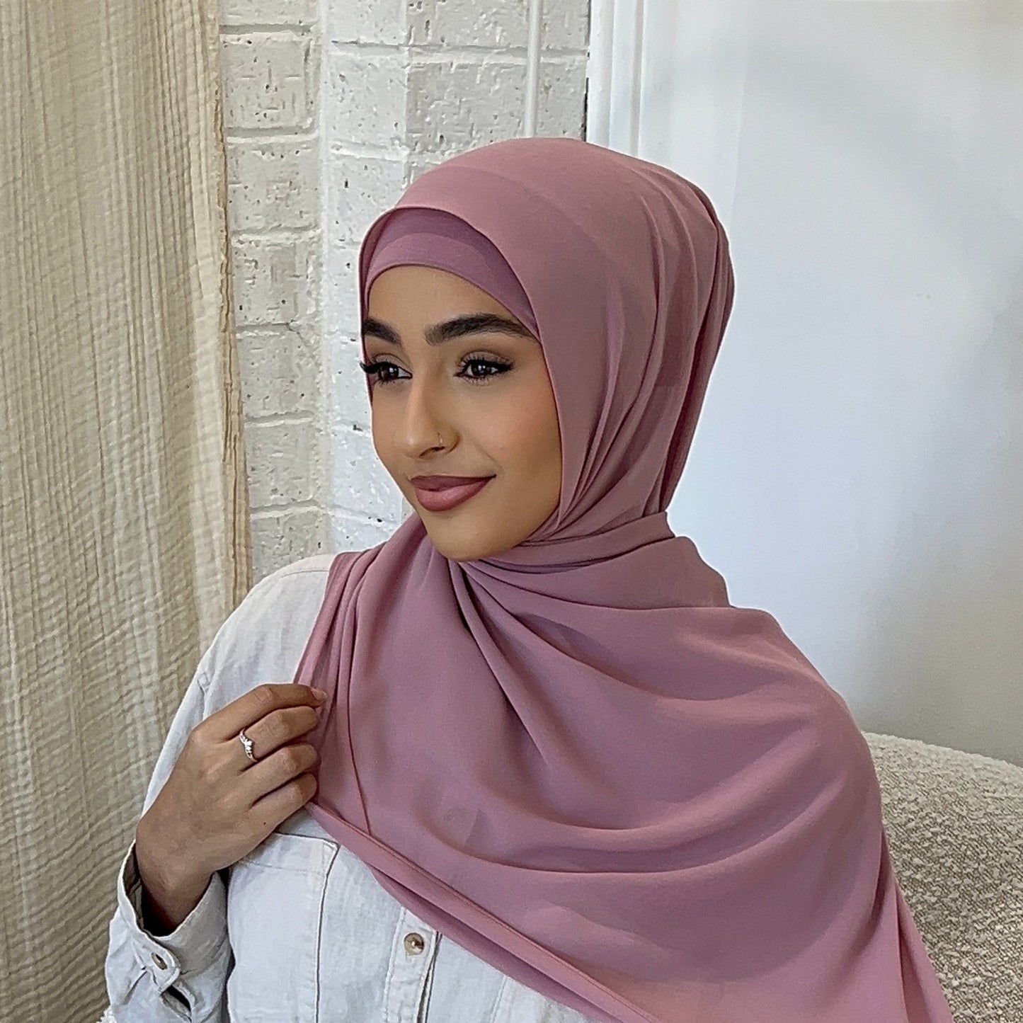 Blush Hijab - Chiffon