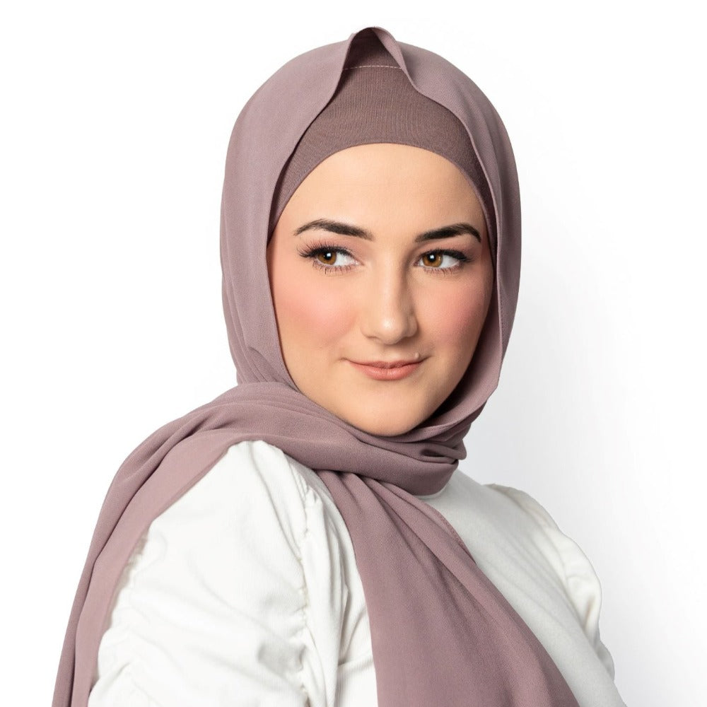 Mauve Hijab - Chiffon