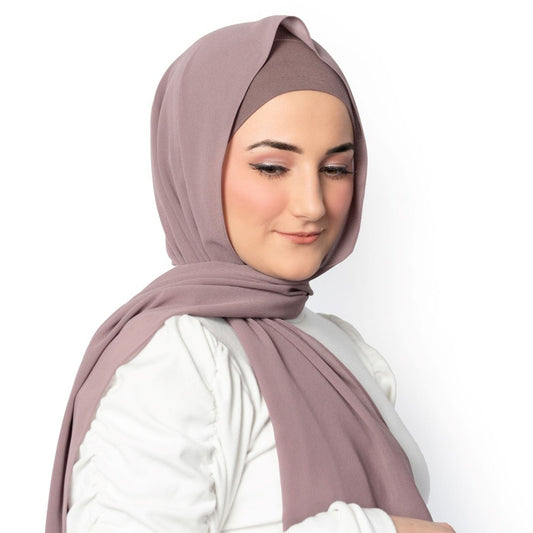 Mauve Hijab - Chiffon
