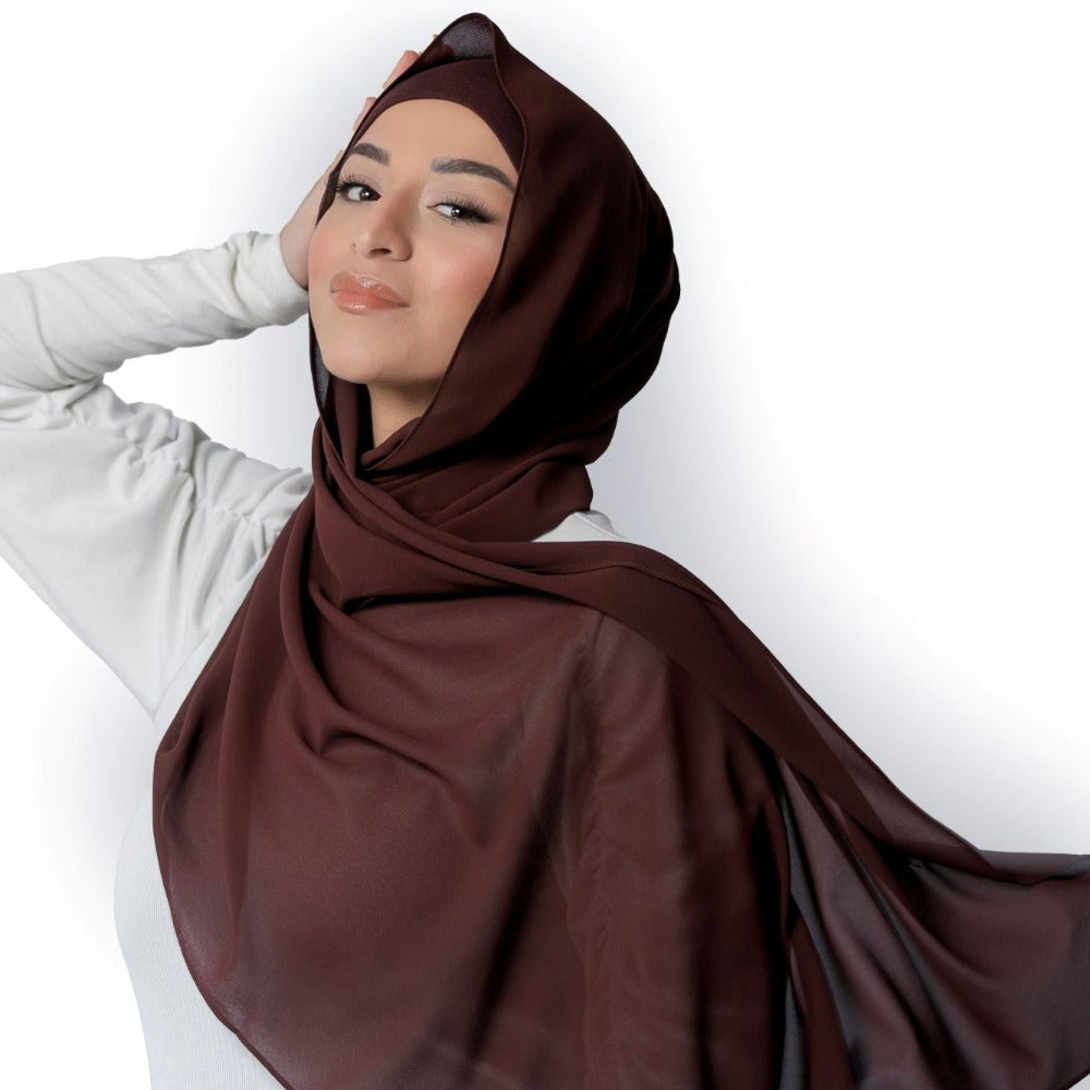 Chocolate Hijab - Chiffon