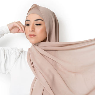 Warm Vanilla Hijab - Chiffon